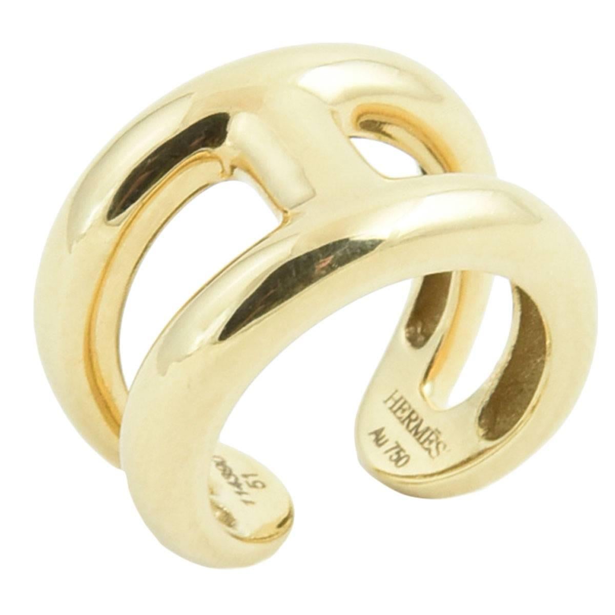 Hermès Osmose Gold Ring at 1stDibs