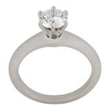 0,89 carat Tiffany & Co.  Bague solitaire en platine avec diamant rond et brillant