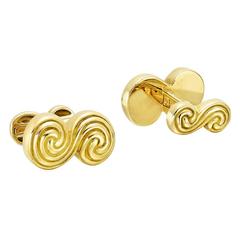Tiffany 
Co. Gold Scroll Cufflinks