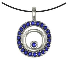 Vasily Baglaenko & Sparkles Sapphire and Gold Pendant 6