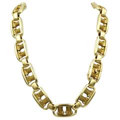 Kieselstein-Cord Heavy Gold Link Necklace