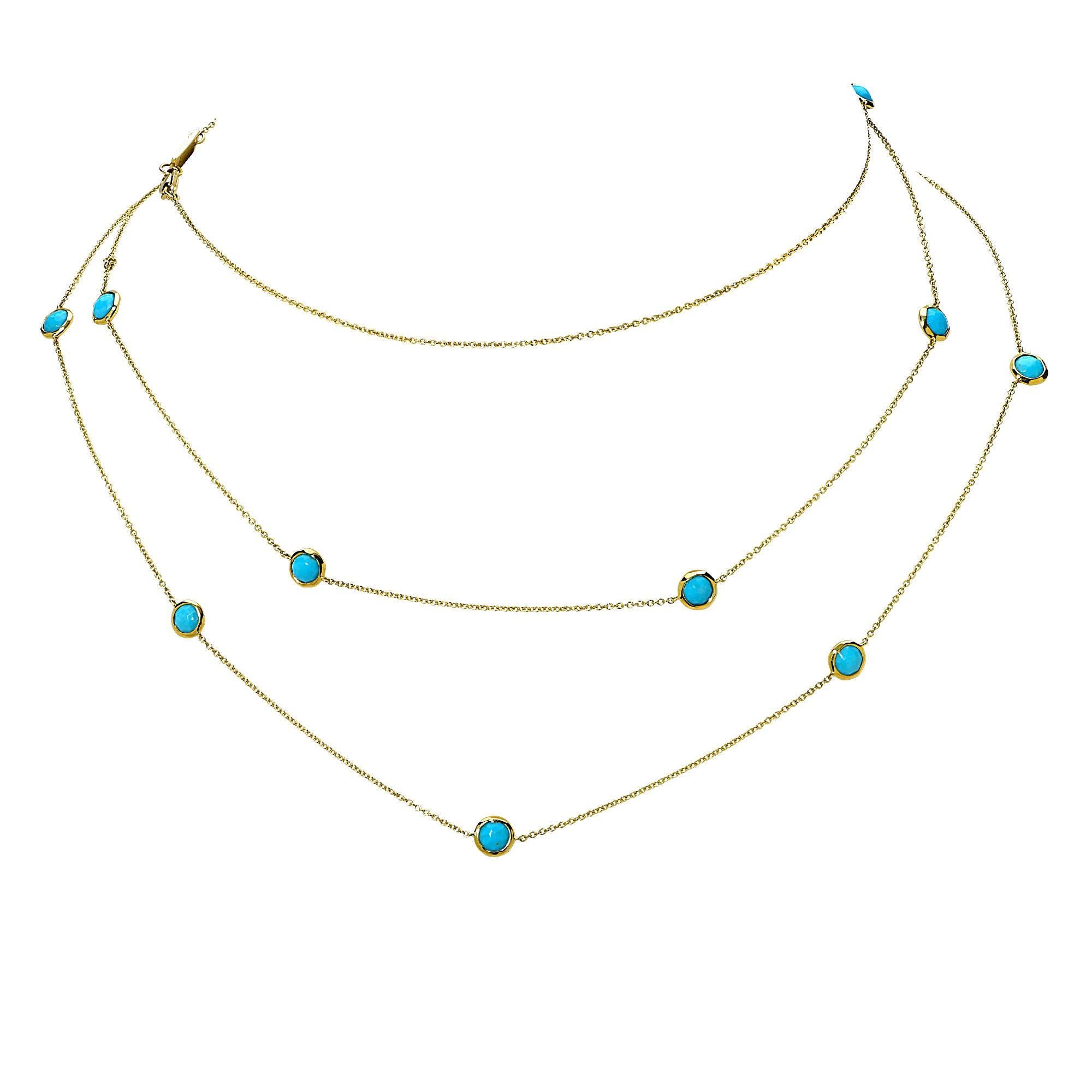 Ippolita Turquoise Gold Necklace