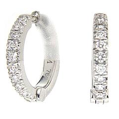 Diamond Gold Hoop Earrings 5