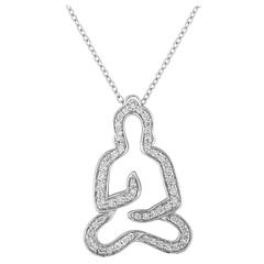 Diamond Gold Buddha Pendant Necklace