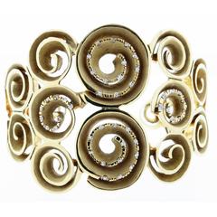 Links of London Diamond Gold Cuff Bracelet