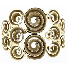 Links of London Diamond Gold Cuff Bracelet 