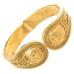 Lalaounis Gold Bangle Bracelet