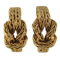 Buccellati Gold Knot Earrings