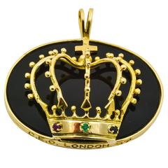 Gold CEO London Crown Charm