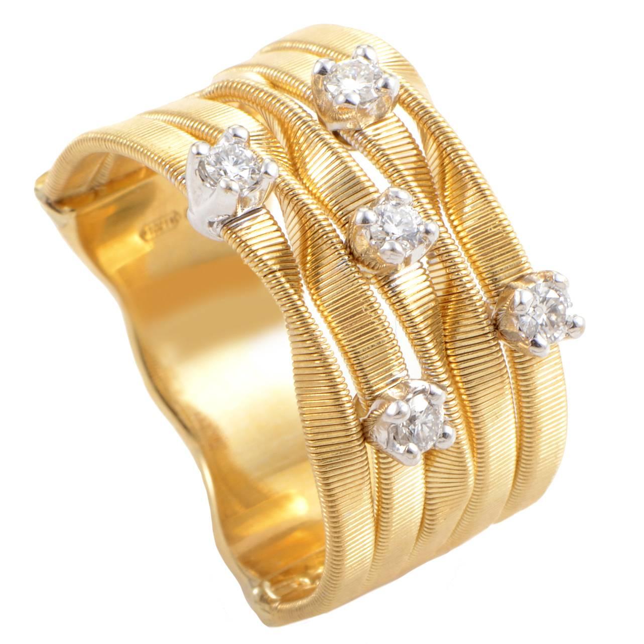 Marco Bicego Marrakech Diamond Gold Ring