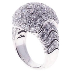 Anello Picchiotti Pave Diamond Gold Dome