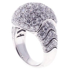 Picchiotti Bague dôme en or pavé de diamants