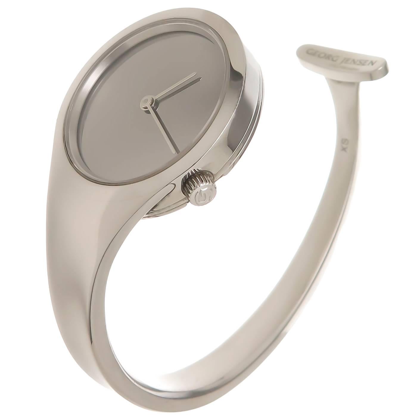 Georg Jensen Vivianna Torun Lady's 336 Stainless Steel Quartz Wristwatch