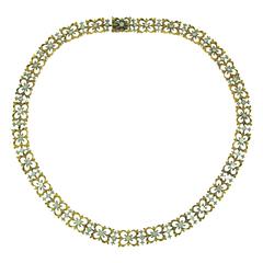 1990s Buccellati Diamond Gold Necklace 5