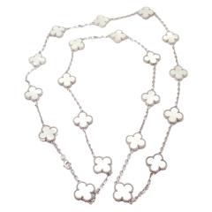 Van Cleef & Arpels Alhambra 20 Motifs Mother Of Pearl Gold Necklace