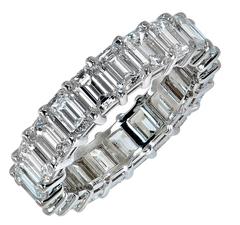 4.31 Carat Diamond Platinum Eternity Band Ring