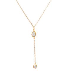 Beautiful Diamond Gold Y Necklace