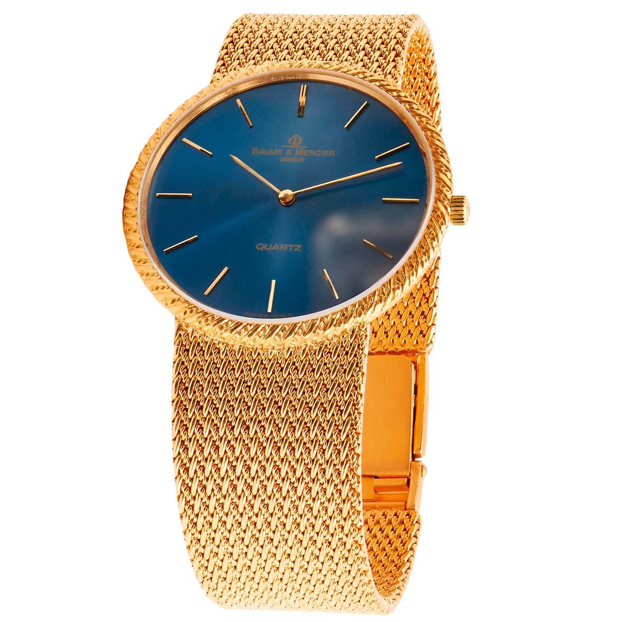 Baume & Mercier Yellow Gold Wristwatch