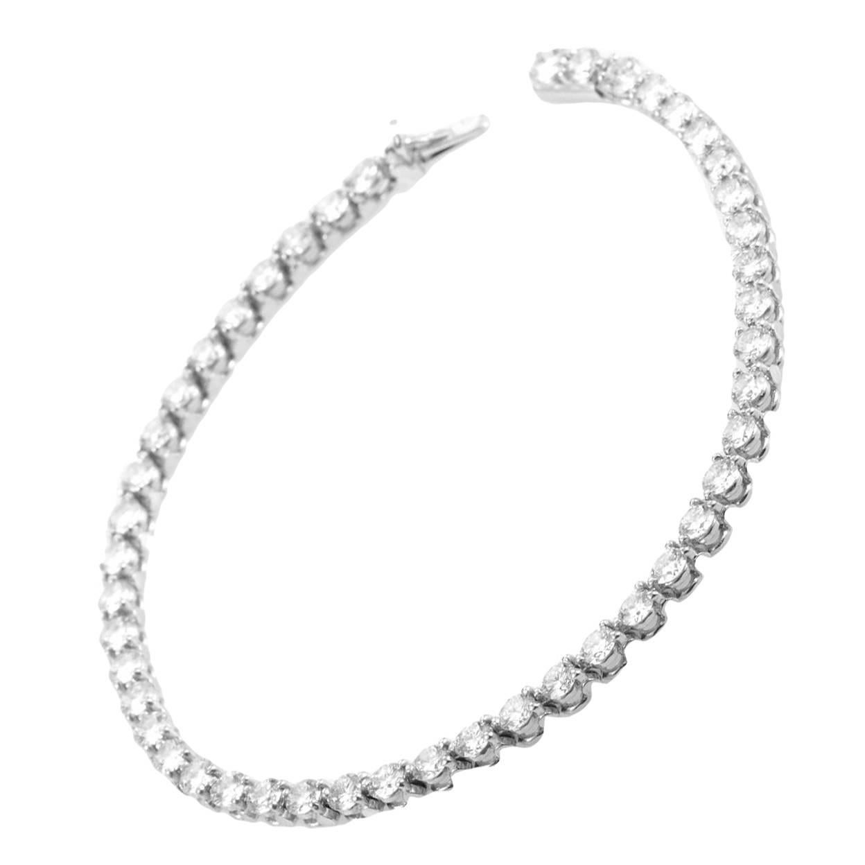 Cartier Diamond Platinum Tennis Bracelet