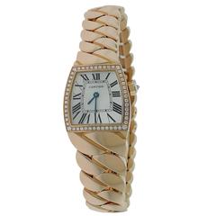 Cartier Lady's Rose Gold Diamond La Dona Wristwatch Ref WE60060