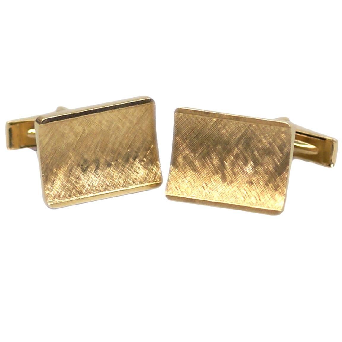 1970s Tiffany & Co. Gold Cufflinks 