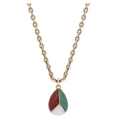 1890 Rare Russian Tricolor Easter Egg Pendant 11