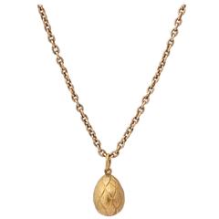 1900s Russian Gold Easter Egg Pendant 5