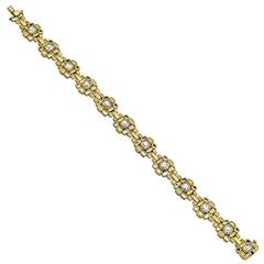 Alex Sepkus Diamond Gold "Little Windows" Link Bracelet