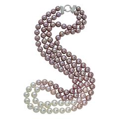 Elegant Multicolor Pearl Diamond Necklace
