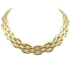 Cartier Gentiane Five Row Gold Choker Necklace