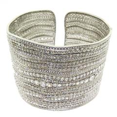 Diamond Gold Cuff Bracelet