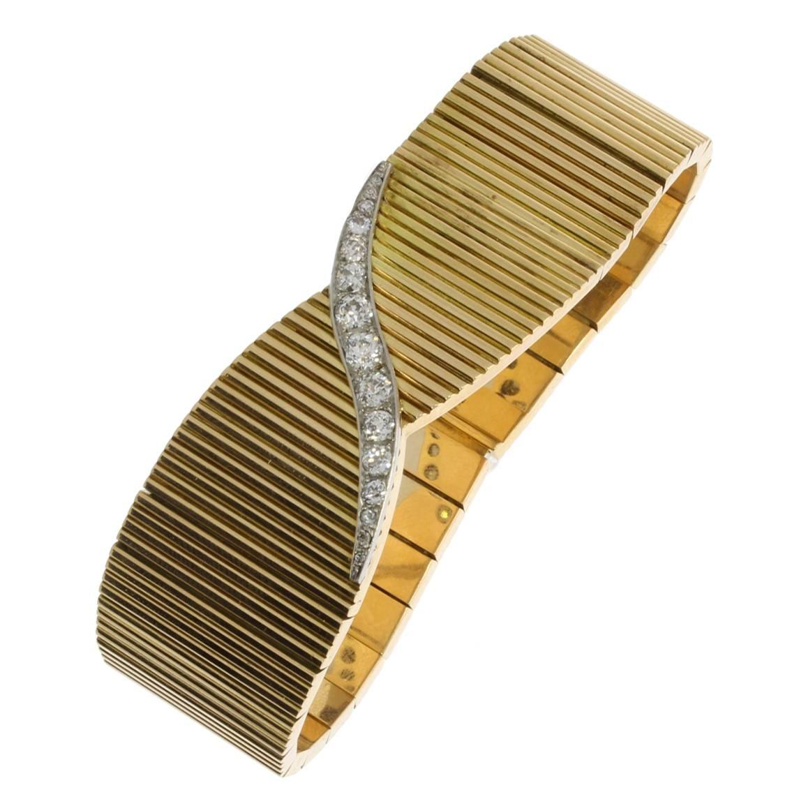 Diamant-Armband aus 18 Karat Gold