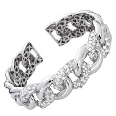 Diamond Gold Cuff Bracelet 2