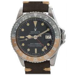 Vintage Rolex Stainless Steel GMT-Master Wristwatch Ref 1675