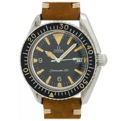 Retro Omega Stainless Steel Seamaster 300 Wristwatch Ref 166.024 