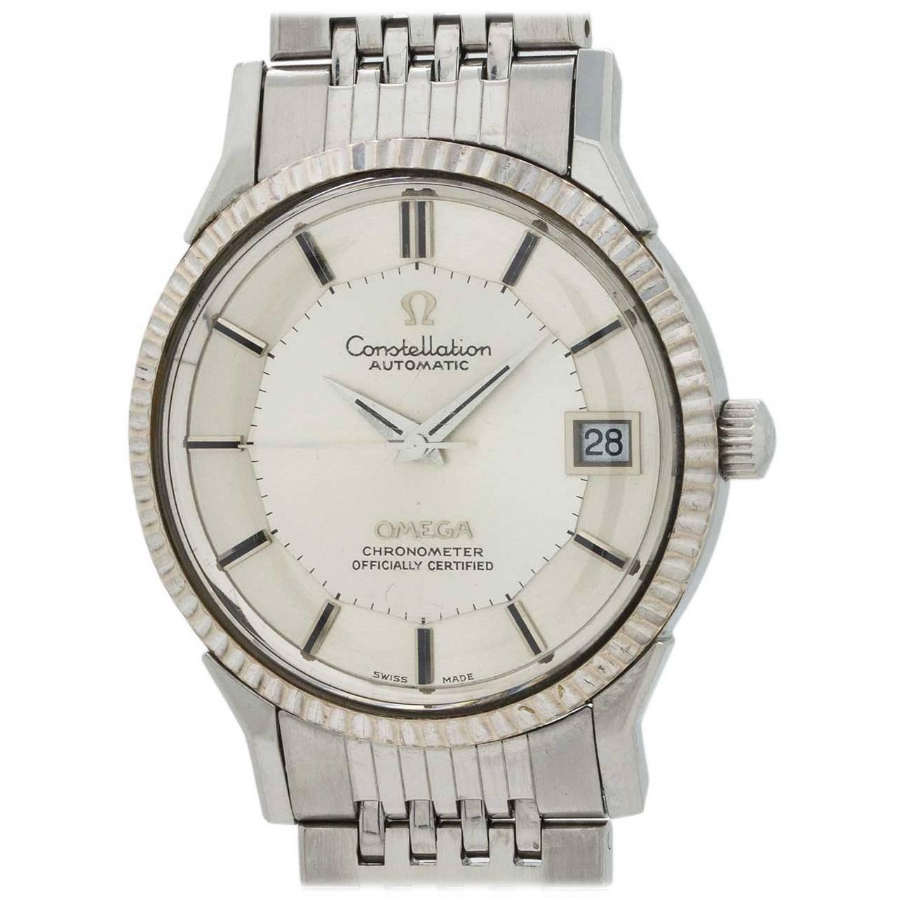 Omega Stainless Steel Constellation Automatic Wristwatch 