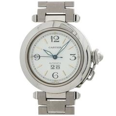 Cartier Stainless Steel Pasha C Wristwatch Ref 2475