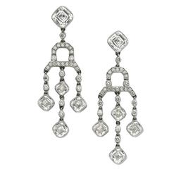 Tiffany & Co., A Pair of Diamond Ear Pendants
