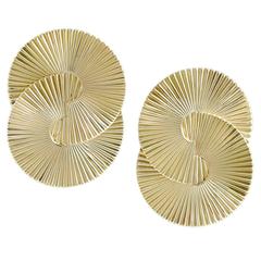 Tiffany & Co. Gold Swirl Ear Clips