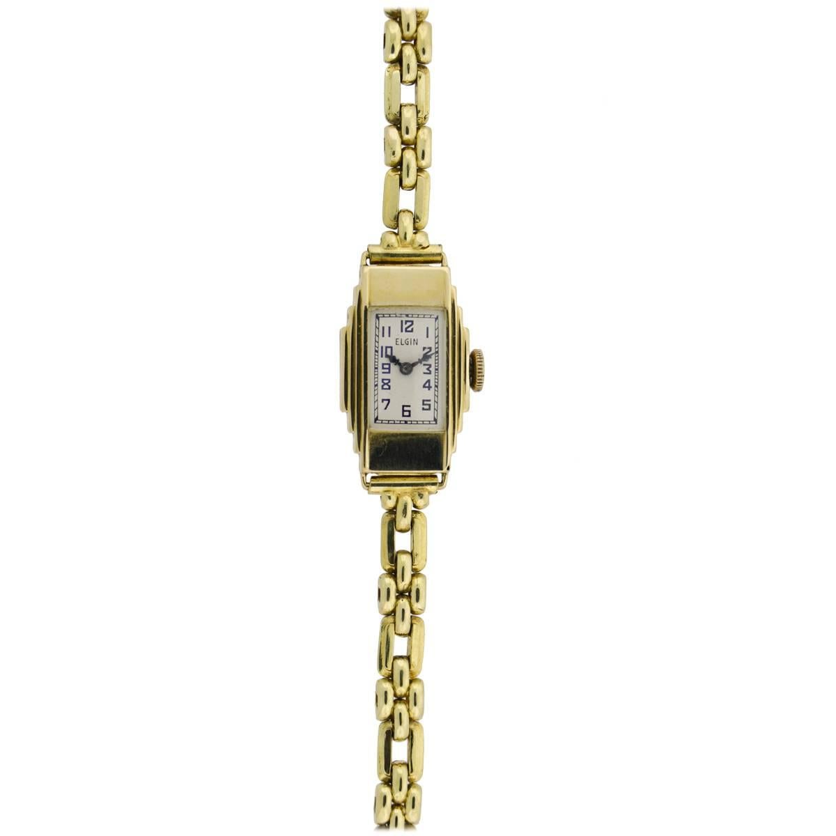 Elgin Lady's Yellow Gold Wristwatch