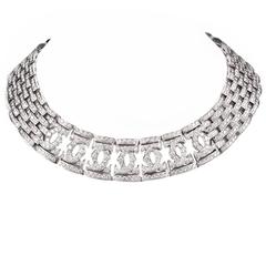 Cartier Double C Diamond Gold Choker Necklace 2