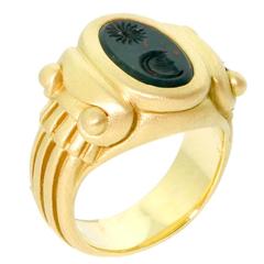 Kieselstein Cord Blutstein Gold Ring