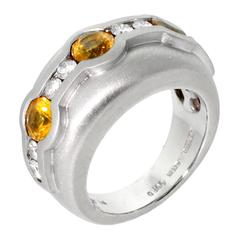 Kieselstein Cord Sapphire Diamond Platinum Ring 10