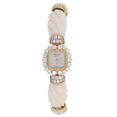 Chopard Lady's Yellow Gold Diamond Quartz Bracelet Wristwatch Ref 10/3947
