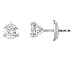 0.66 Carats Diamond Martini Gold Stud Earrings