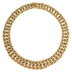 1960s Georges L'Enfant Gold Link Necklace