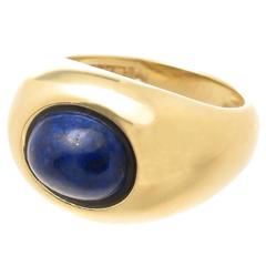 Tiffany & Co. Lapis Gold Ring 3