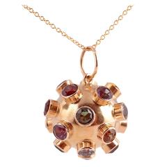 Multicolored Gemstone Gold Necklace