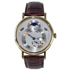 Breguet Yellow Gold Classique Day Date Moon Phase Wristwatch