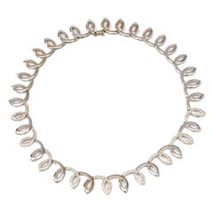 Diamond 18 Carat White Gold Necklace